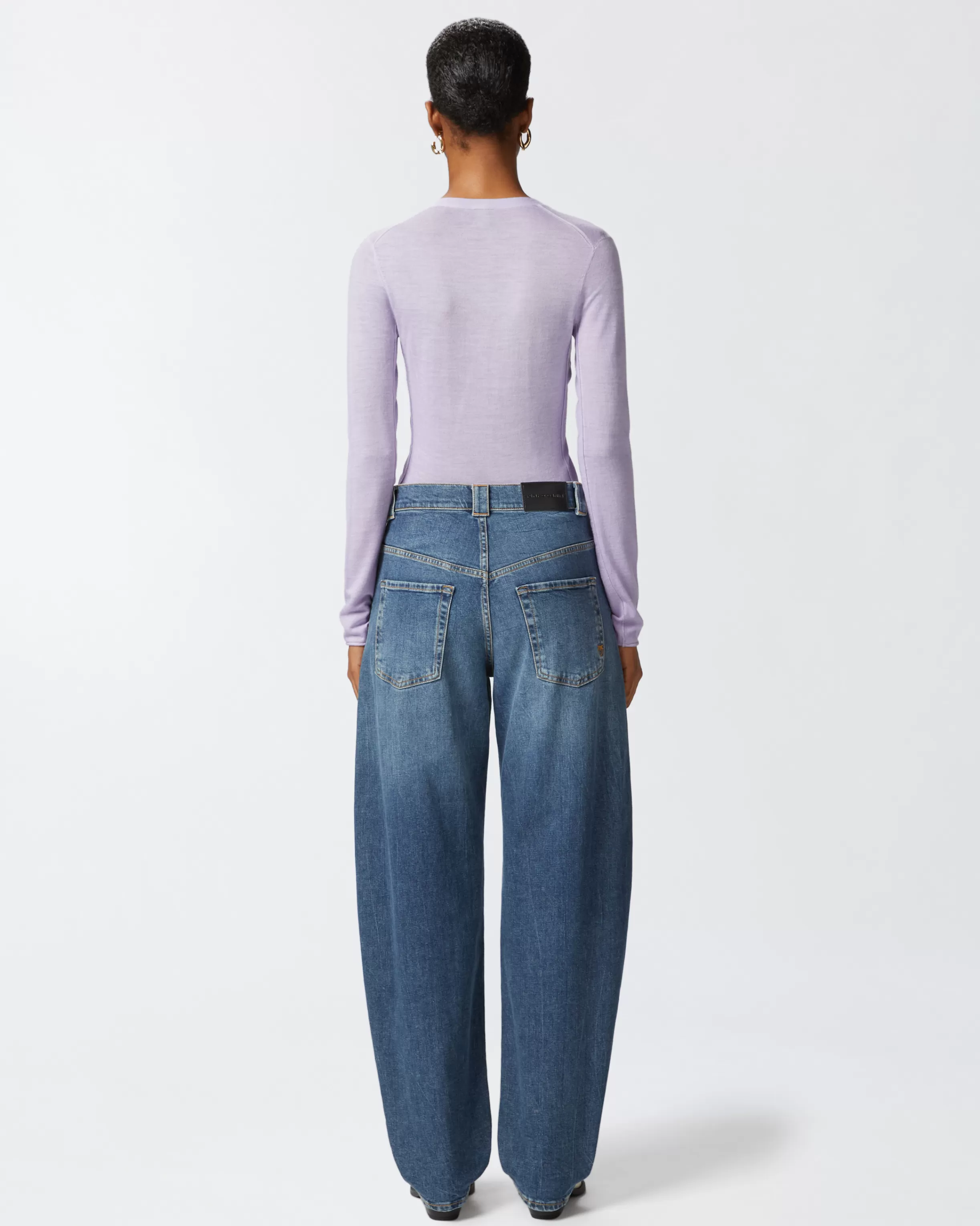 PINKO Egg-fit vintage denim jeans