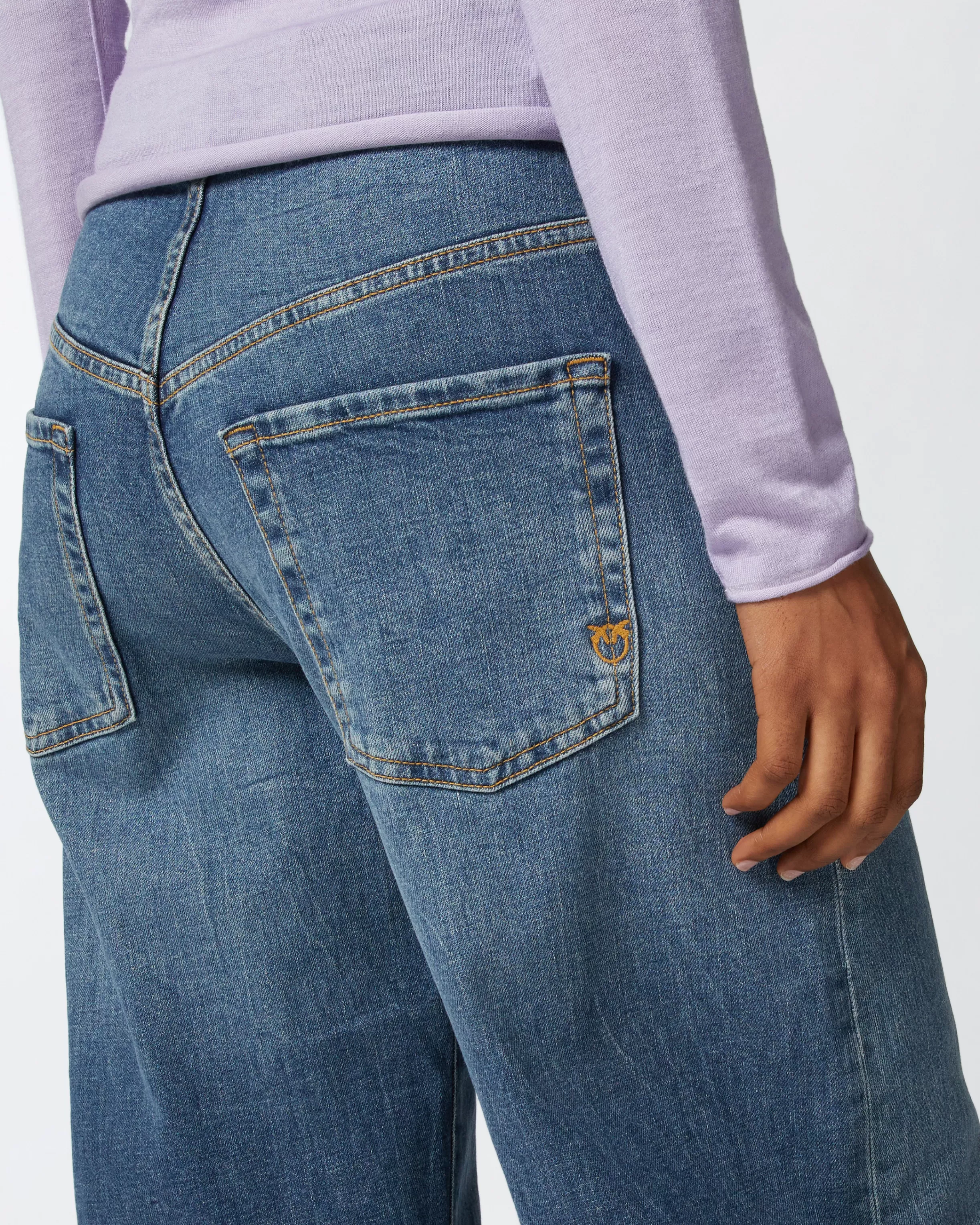 PINKO Egg-fit vintage denim jeans