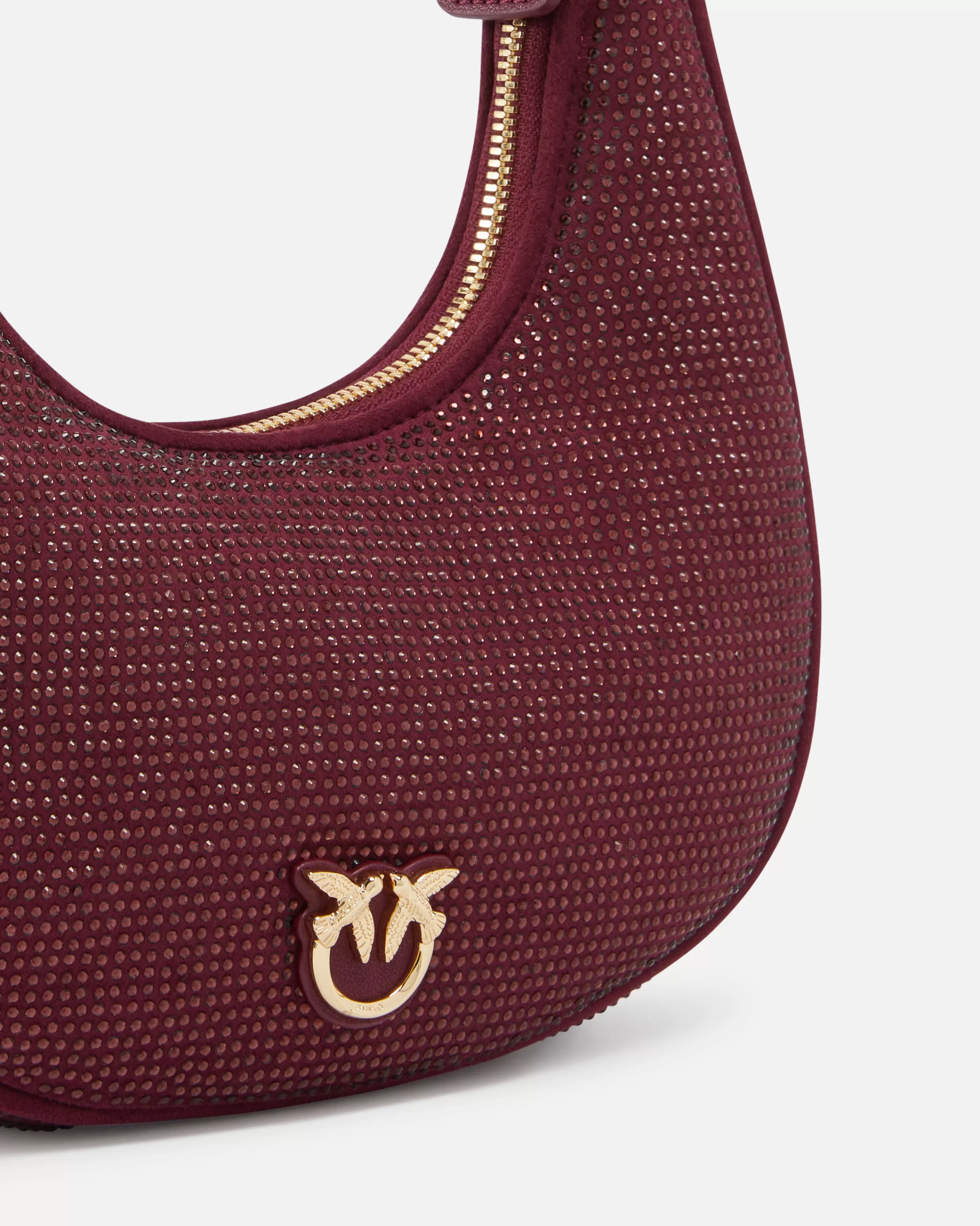 fully_rhinestoned_mini_brioche_bag_hobo_2.webp PINKO Fully rhinestoned mini Brioche Bag Hobo