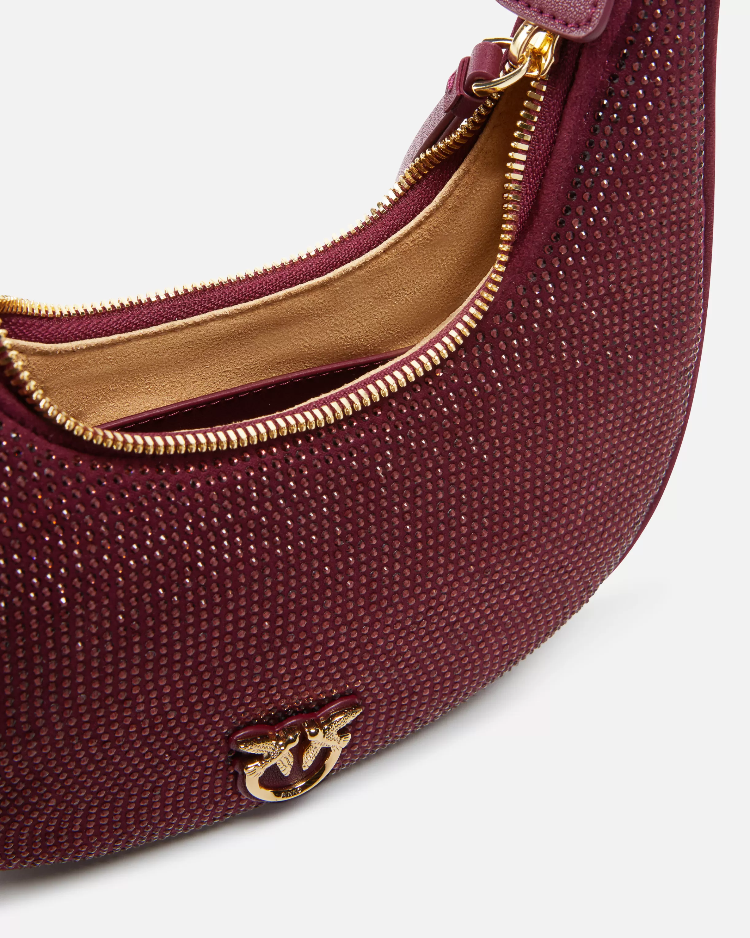 fully_rhinestoned_mini_brioche_bag_hobo_3.webp PINKO Fully rhinestoned mini Brioche Bag Hobo