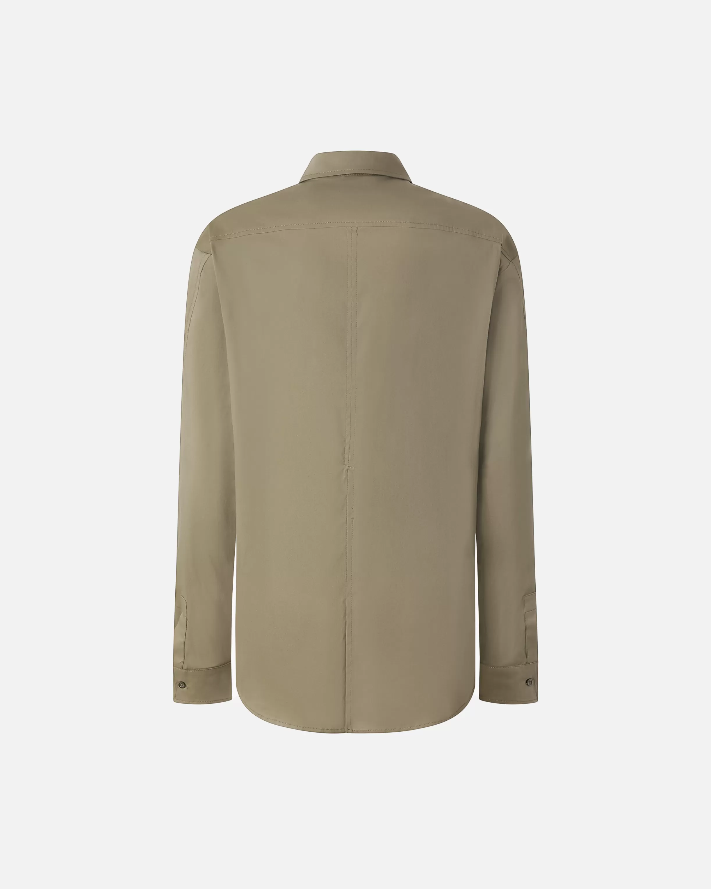 green_stretch_poplin_utility_shirt_5.webp PINKO Green stretch poplin utility shirt