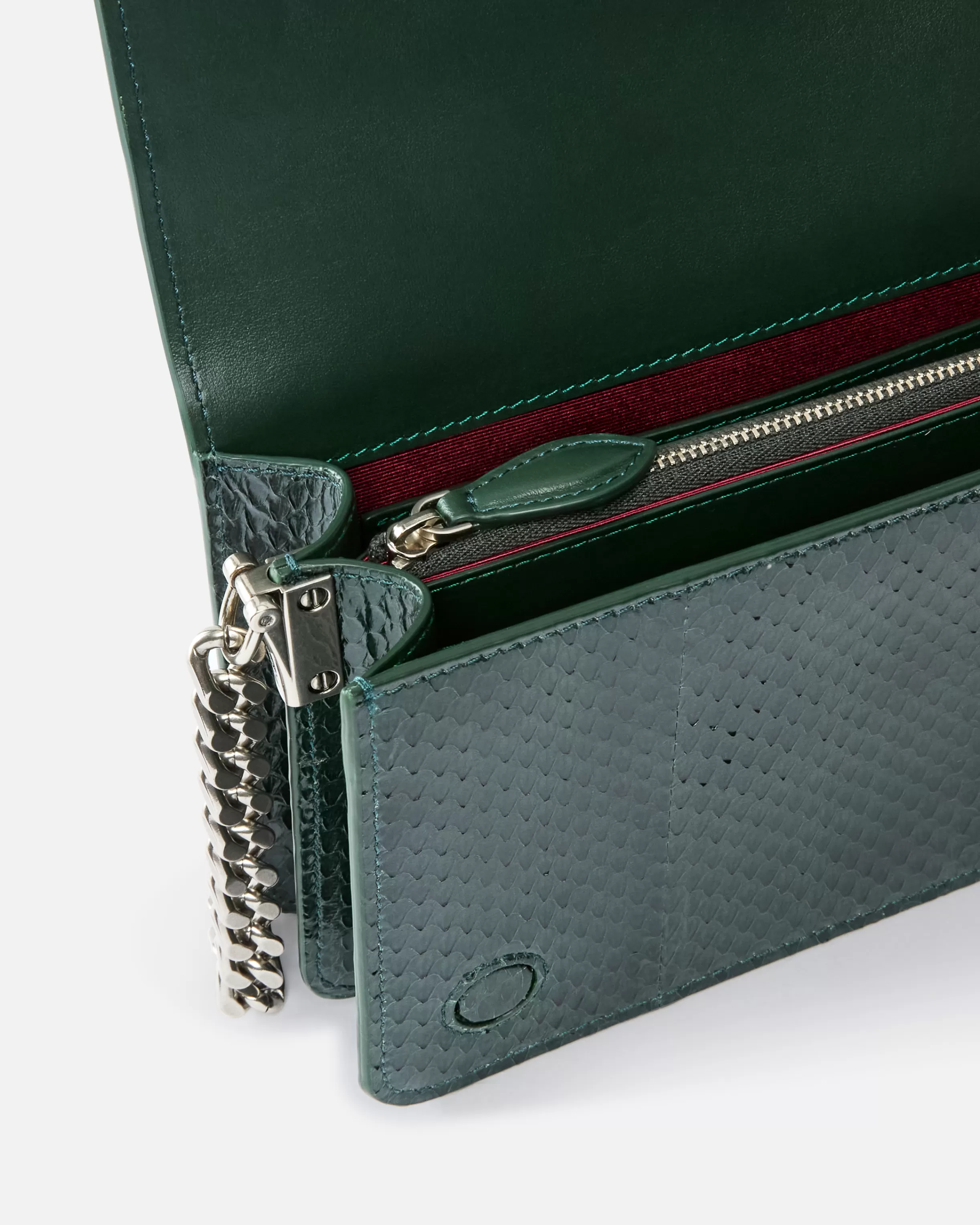 PINKO Mini Love Bag crossbody bag in glossy reptile Galleria.