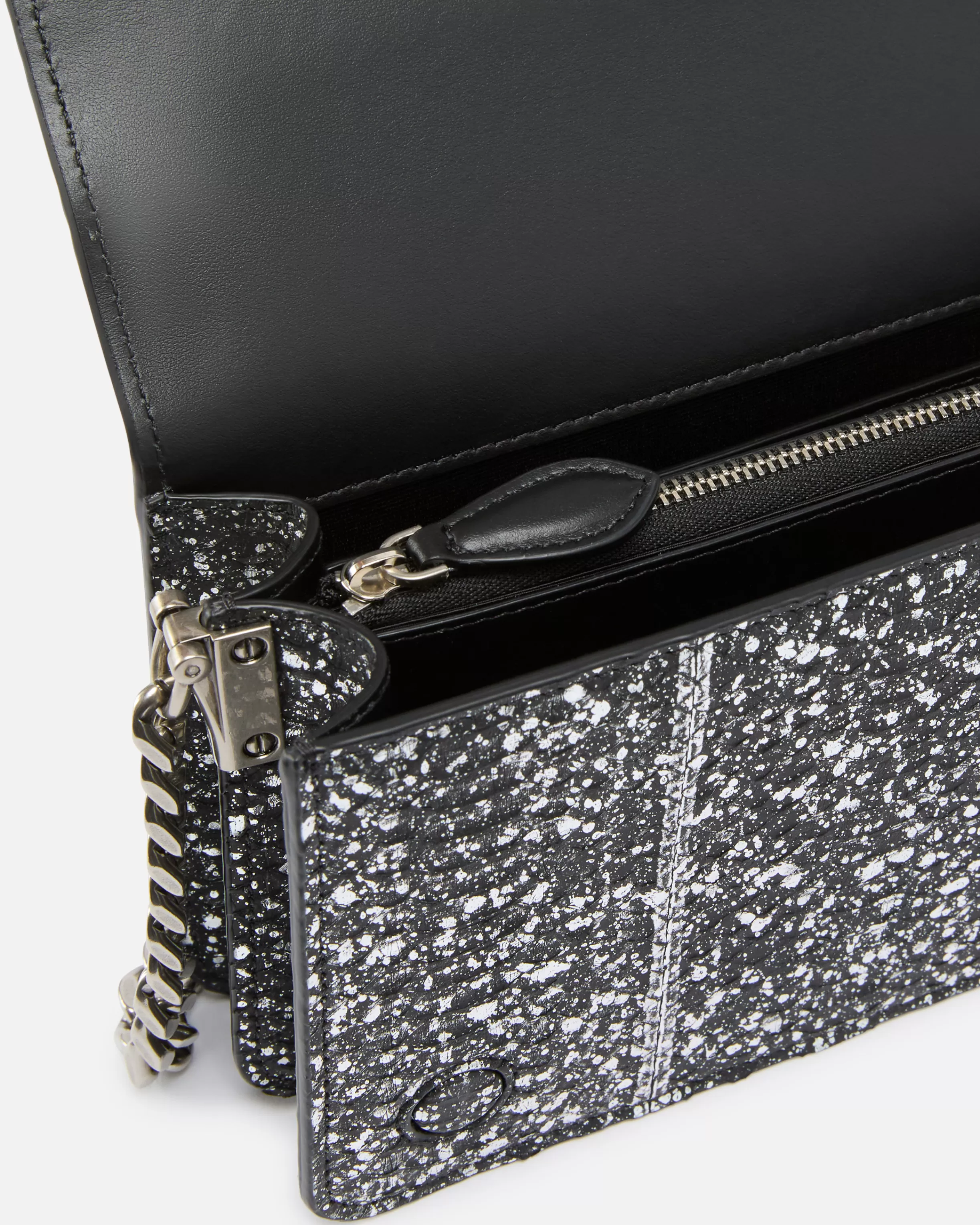 PINKO Mini Love Bag crossbody bag in laminated reptile Galleria.