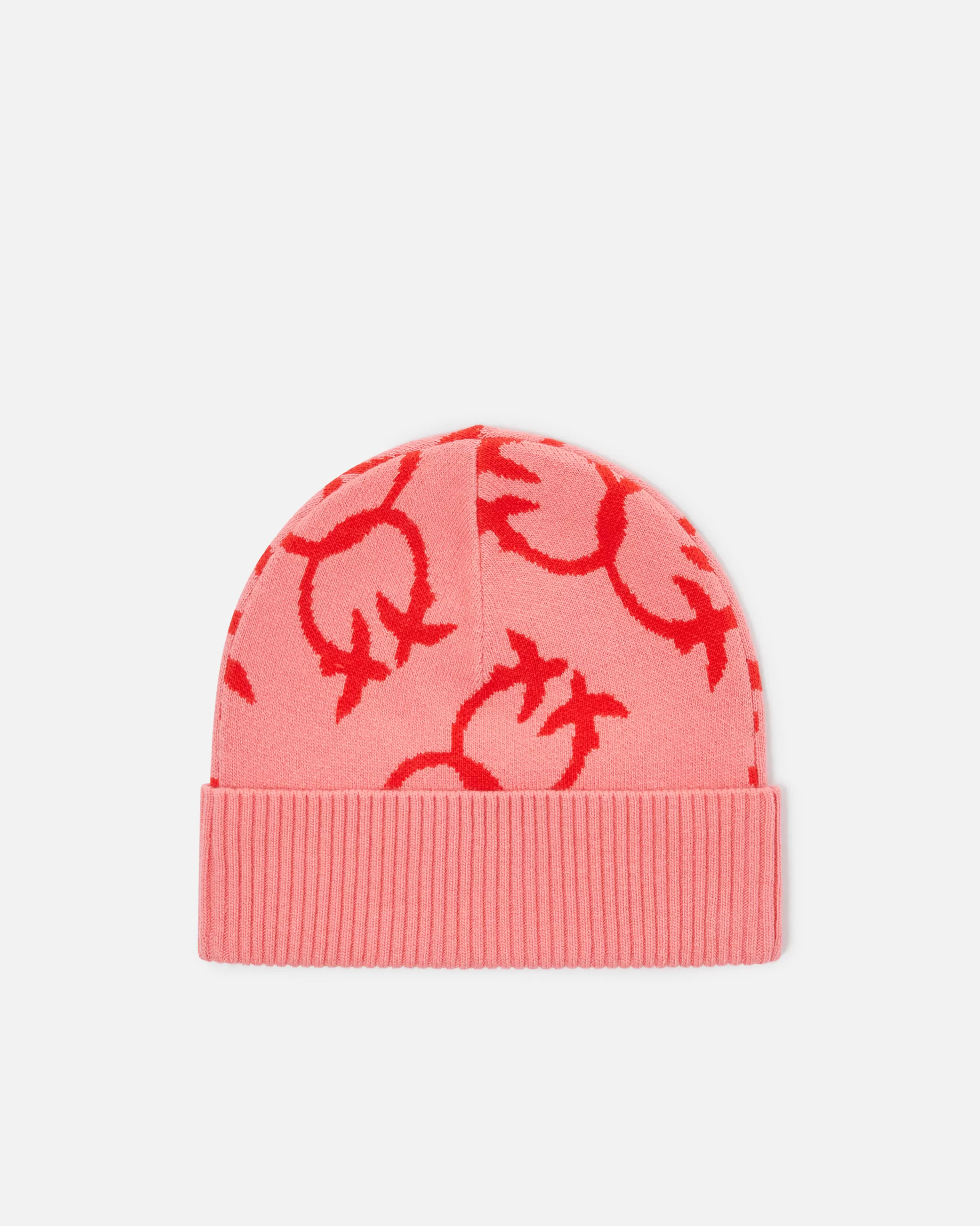 PINKO Monogram jacquard beanie