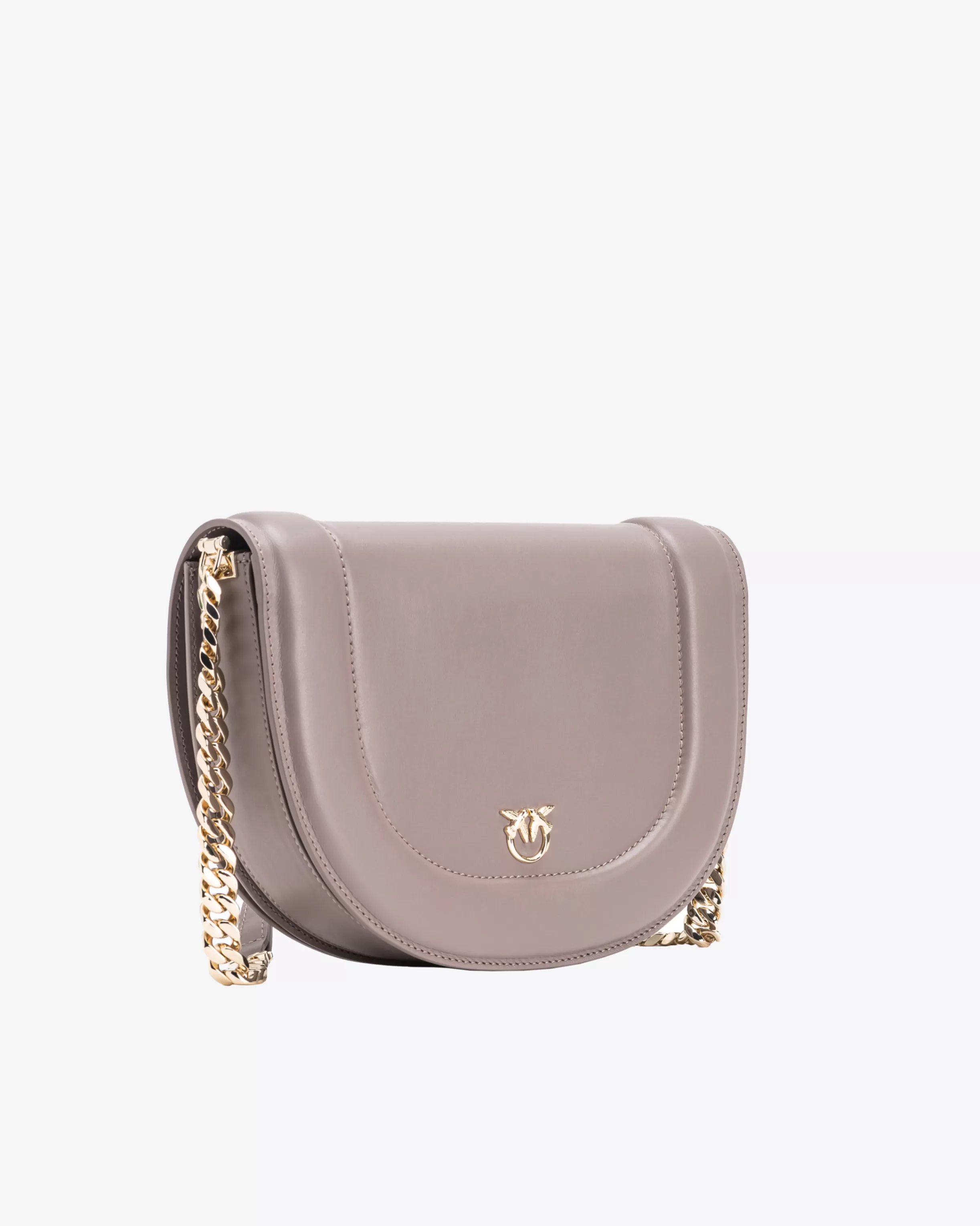 PINKO Galleria Classic Love Bag Click Round with bejewelled buckle