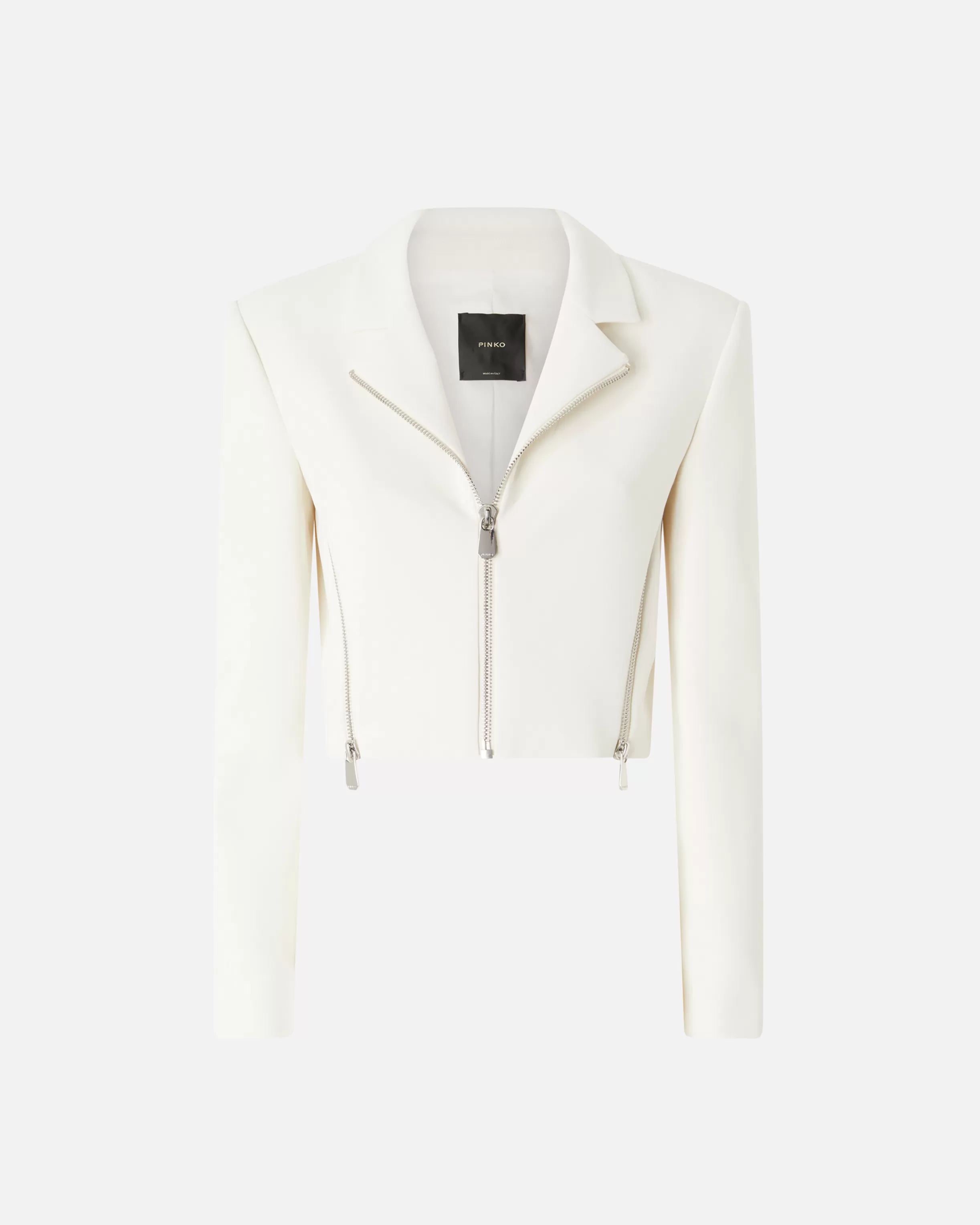 short_jacket_in_crpe_fabric_with_zip_4-1.webp PINKO Short jacket in crêpe fabric with zip